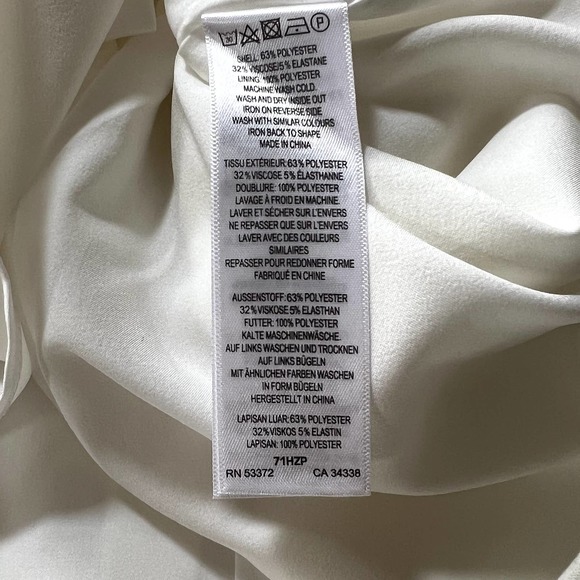 French Connection Mini Sheath Dress Summer White Womens Size 6 - Picture 15 of 15